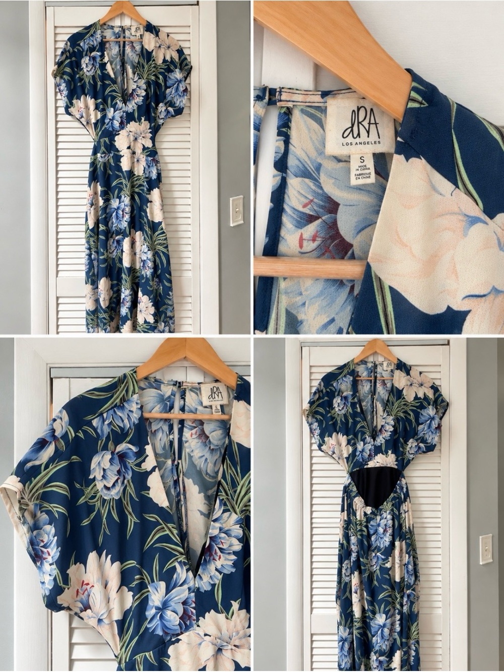 dRA Los Angeles Floral Maxi (open back)